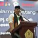 Penjabat Gubernur Aceh, Safrizal ZA, saat menyampaikan sambutan dalam ramah-tamah di Pendopo Bupati Aceh Utara, Lhokseumawe, Sabtu (21/9/2024).