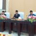 Ketua Sementara DPRK Aceh Utara, Bukhari SE, memimpin Sidang Paripurna penetapan Fraksi DPRK, Rabu (25/9/2024)