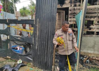 Kebakaran di Gampong Meudang Ara Kecamatan Syamtalira Bayu Aceh Utara