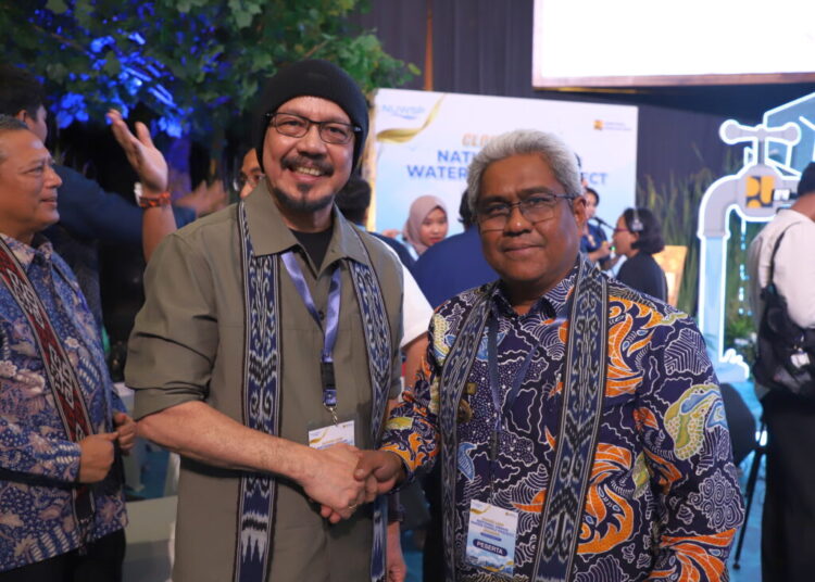 Pj Bupati Aceh Utara, Mahyuzar, saat menghadiri acara penutupan National Urban Water Supply Project (NUWSP) di Auditorium Kementerian PUPR, Jakarta, Selasa (19/11/2024). Foto: Humas