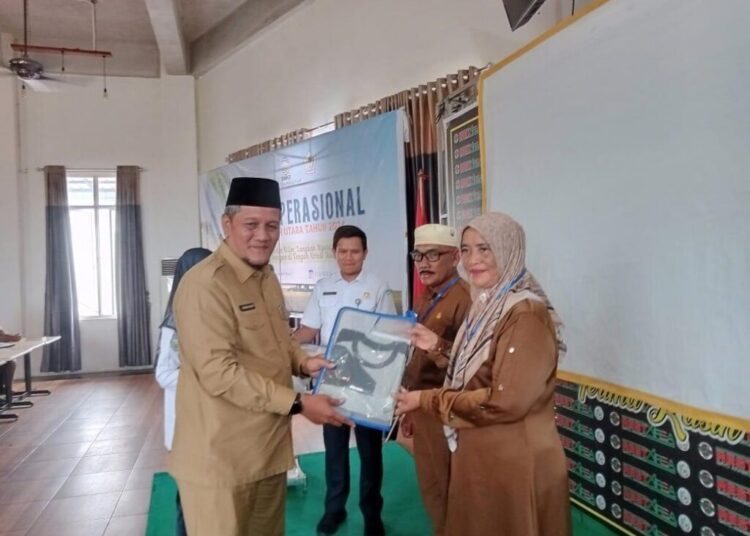 Pembukaan kegiatan Sekolah Lapang Iklim (SLI) Operasional di Kecamatan Syamtalira Aron, Selasa (3/11/2024). Foto: Humas