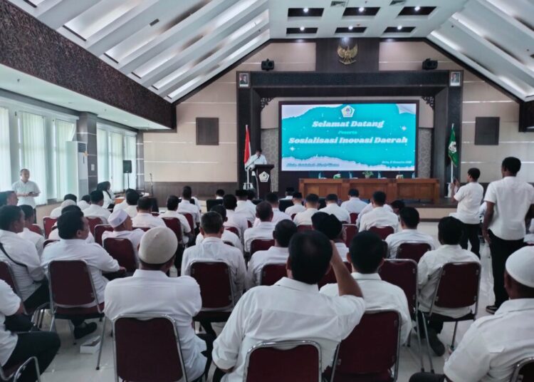 Kegiatan Sosialisasi Inovasi Daerah di aula Kantor Bupati Aceh Utara di Landing Lhoksukon, Rabu (11/12/2024). Foto: Humas