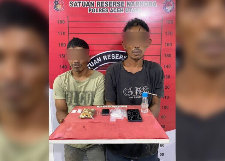 Transaksi Narkoba di Kebun Sawit, Dua Pria di Nisam Aceh Utara Diciduk Polisi