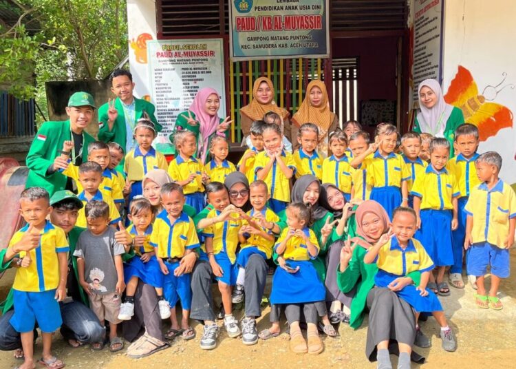 Mahasiswa KKN Unimal Kelompok 111 Gelar Kegiatan Interaktif di PAUD Al-Muyassir Samudera