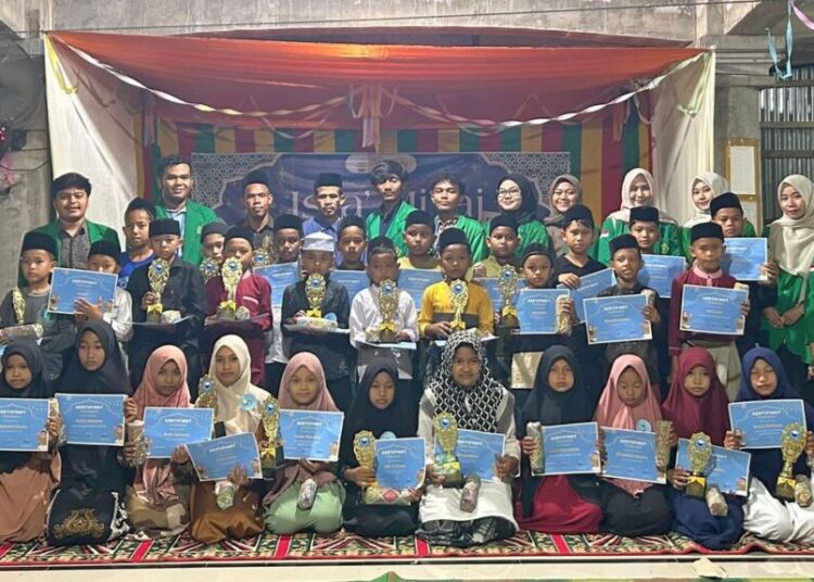 Mahasiswa KKN Unimal Kelompok 219 Gelar Lomba Memperingati Isra Mikraj di Gampong Cot Kupok