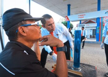 Pastikan Kualitas dan Volume BBM, Polres Aceh Utara Sidak Sejumlah SPBU