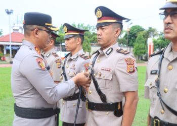Tiga Jabatan Kapolsek di Aceh Utara Diserahterimakan