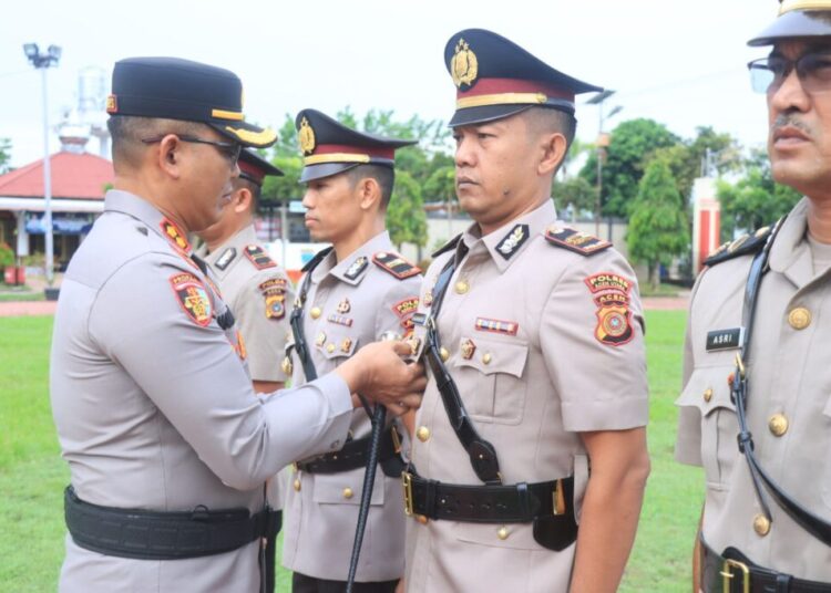 Tiga Jabatan Kapolsek di Aceh Utara Diserahterimakan