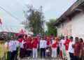 jalan santai dalam rangka memeriahkan HUT ke-80 RI