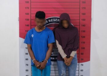 Kedua terduga diamankan di Rutan Polres Aceh Utara, Lhoksukon.