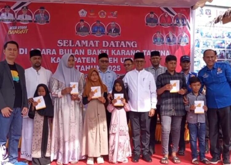Acara Puncak/Penutupan Bulan Bakti Karang Taruna (BBKT) Tingkat Kabupaten Aceh Utara Tahun 2025 di Dayah Raudhatul Huda, Gampong Matang Cibrek, Kecamatan Tanah Luas