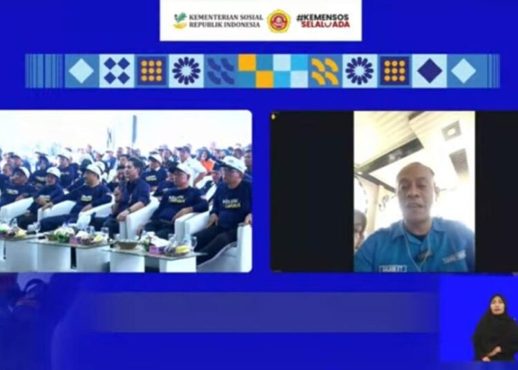 Ketua Karang Taruna Aceh Utara, Sarjani ST, menyampaikan kesiapan menjadi tuan rumah BBKTN 2026 dalam dialog daring bersama Ketua Umum PNKT, Budisatrio Djiwandono, Minggu (28/9/2025)