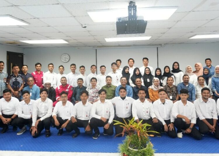 Sebanyak 28 peserta resmi diterima dalam program magang tahap kedua PGE-BPMA di Point A, Nibong, Aceh Utara, Rabu (1/10/2025).