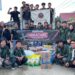 Mahasiswa HIMAKO Unimal bersama HIMAGROTEK menyalurkan bantuan logistik bagi korban banjir di Baktiya, Aceh Utara, Sabtu (13/12).