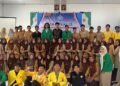 Organisasi Lumbung Informasi Mahasiswa Matangkuli (LIMA) saat menggelar kegiatan Saweu Sikula di MAN 4 Aceh Utara