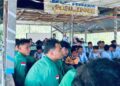 Suasana penutupan MTQ kolaborasi Kelompok 13 KKN-PPM UNIMAL dan Balai Pengajian Babul Jannah di Gampong Dakuta, Muara Batu, Aceh Utara