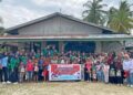 Anak-anak TK hingga SD di Gampong Paloh Awe, Muara Batu, Aceh Utara, tampak ceria mengikuti kegiatan trauma healing dan sosialisasi kesehatan yang digelar PMI Kota Lhokseumawe bersama mahasiswa KKN-PPM Unimal