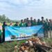 Mahasiswa HIMAGRI Unimal meninjau lahan di Desa Pulo Iboih, Aceh Utara, Selasa (3/2/2026), sebagai langkah awal pembuatan demplot padi sawah