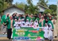 Senyum ceria anak-anak TK Negeri Pembina Dewantara terpancar usai mengikuti lomba mewarnai yang digagas Kelompok 25 KKN-PPM Universitas Malikussaleh di Desa Bangka Jaya, Kecamatan Dewantara, Aceh Utara