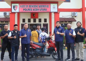 Tim Opsnal Satreskrim Polres Aceh Utara berhasil menangkap pelaku curanmor dalam waktu kurang dari 12 jam setelah laporan diterima