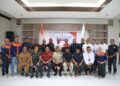 Wakil Bupati Aceh Utara, Tarmizi, S.I.Kom. (Bang Panyang), berfoto bersama setelah terpilih secara aklamasi sebagai Ketua Umum Pengcab Perbakin Aceh Utara periode 2026–2030 dalam Muskab yang digelar di Oproom Setdakab Aceh Utara