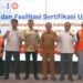 Wakil Bupati Aceh Utara Tarmizi saat membuka pelatihan keselamatan konstruksi jenjang 6 bagi tenaga kerja terampil di Politeknik Negeri Lhokseumawe