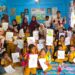Tawa dan antusiasme anak-anak PAUD Cahaya Permata Gampong Blang Dalam Geunteng saat mengikuti senam sehat dan mewarnai bersama mahasiswa KKN Kelompok 6 Universitas Malikussaleh