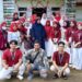 Kader Posyandu Kamboja didampingi mahasiswa KKN Kelompok 13 Unimal melayani pemeriksaan kesehatan warga Gampong Barat, Kecamatan Nisam, Aceh Utara