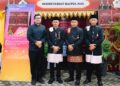 Kepala Sekretariat Baitul Mal Aceh Utara, Samsul Bahri, S.E., saat memberikan keterangan terkait pembukaan stan pelayanan ZISWAF pada Peringatan Milad Ke-800 Samudera Pasai